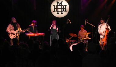 GoldenOak onstage at Portland House of Music and Events for their album release show.