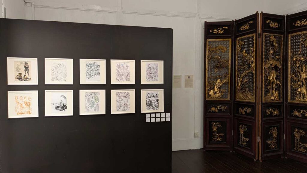 Wall of art by Kim Jung Gi