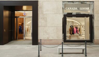 The new Canada Goose flagship store on Milan's Corso Giacomo Matteotti.