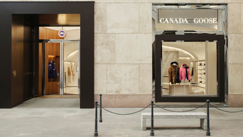 The new Canada Goose flagship store on Milan's Corso Giacomo Matteotti.