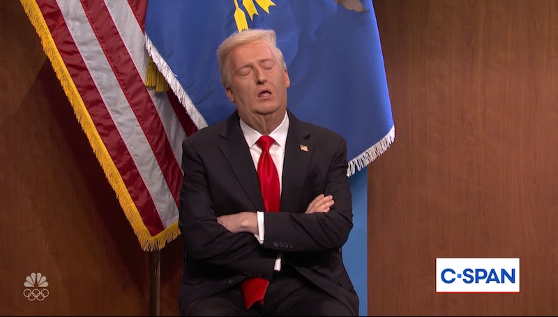 Saturday Night Live, James Austin Johnson as sleepy Donald Trump