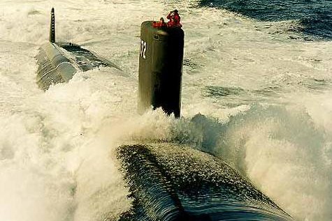 U.S. nuclear submarine USS Greenville docks in South Korea’s Busan
