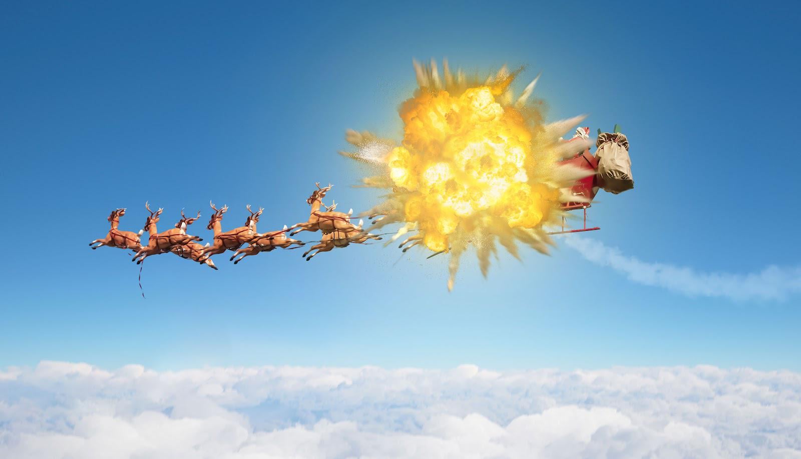 "Hatte bestimmt Drogen an Bord" – USA schießen Weihnachtsmannschlitten ab