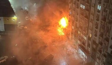 Ukraine fights back as Russian transport plane erupts in oil refinery inferno