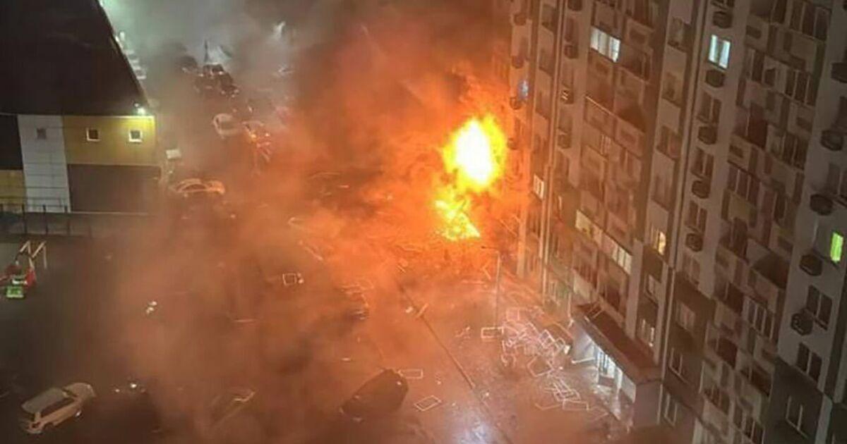 Ukraine fights back as Russian transport plane erupts in oil refinery inferno