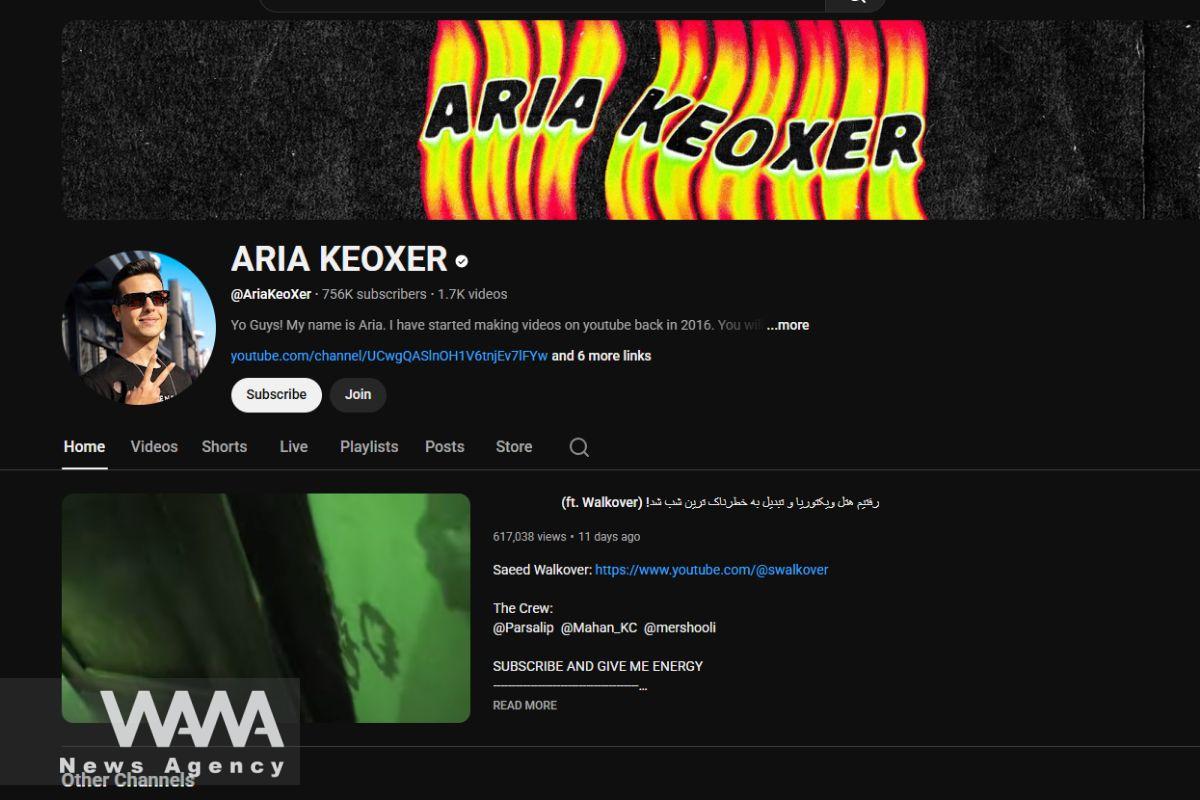 Aria Keoxer, one of the oldest Persian gaming content creators