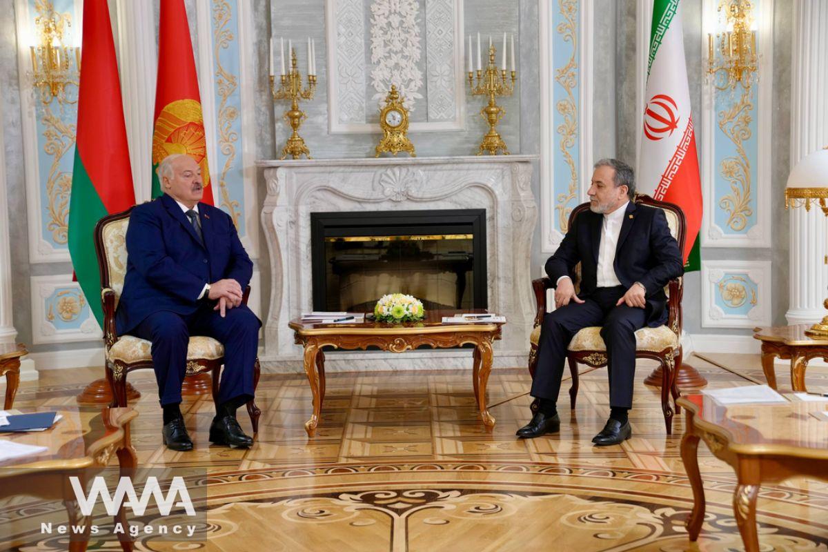 Iranian Foreign Minister Meets Belarusian President in Minsk. Social media/ WANA News Agency