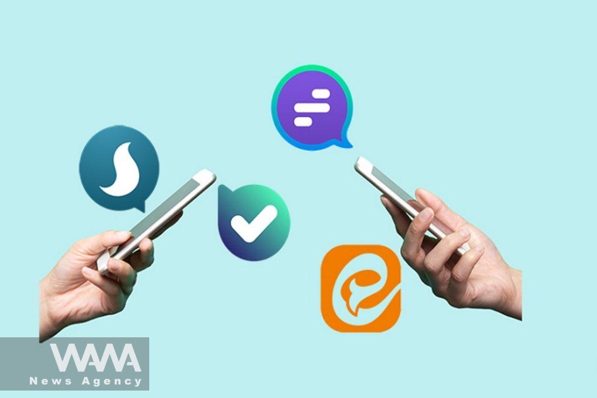 Iranian Social media Platforms. Social media/ WANA News Agency