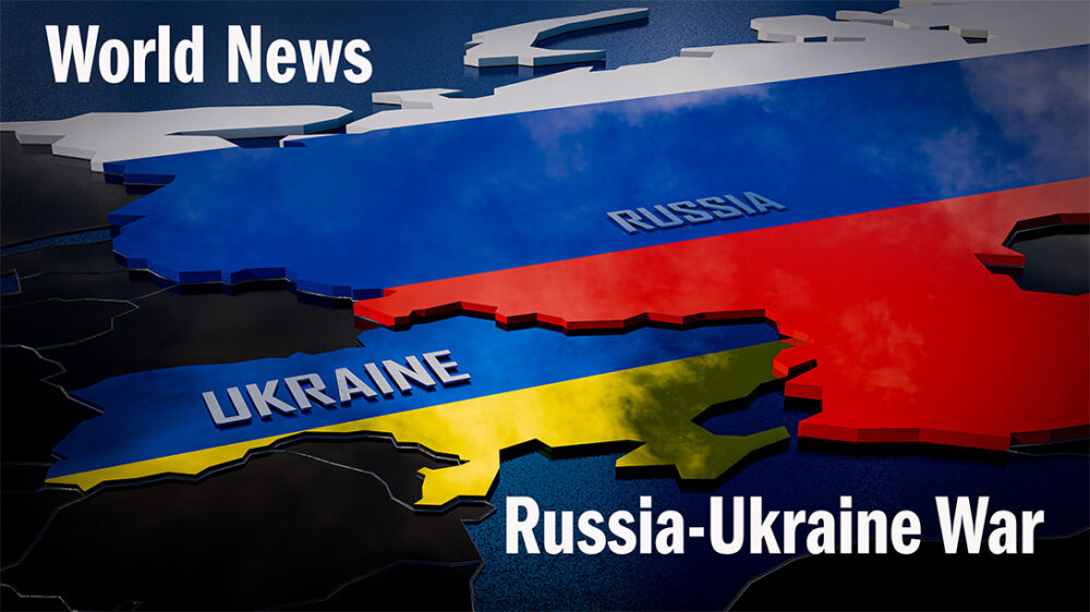 Russia and Ukraine map image