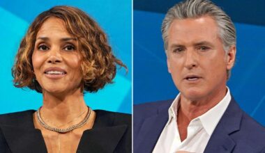Halle Berry Draws Gasps for Saying Gavin Newsom Is 'Devaluing' Women and 'Shouldn't Be Our Next President' Moments Before He Comes on Stage