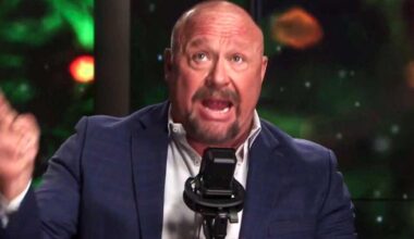 'It will hurt you big time!' Alex Jones rages over new Epstein-Trump photos