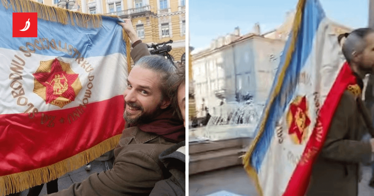 Na skupu u Rijeci nosio jugoslavensku zastavu i vikao. Policija ga prijavila