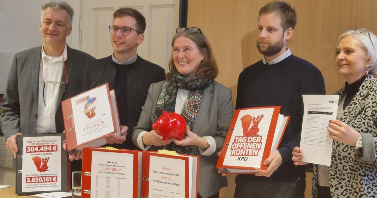 KPÖ-Politiker spenden 300.000 Euro von ihren Bezügen