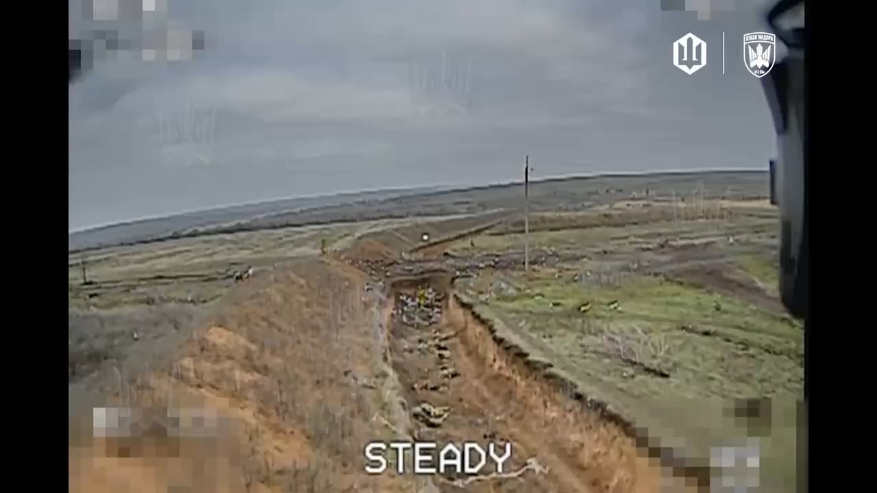 Piles of dead Russian soldiers after a failed meat wave attack