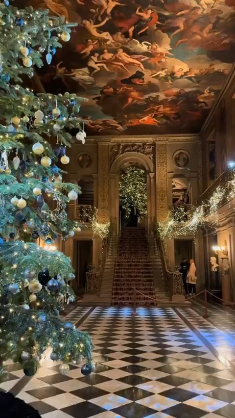 Gorgeous decorations at Chatsworth House, seat of the Duke of Devonshire