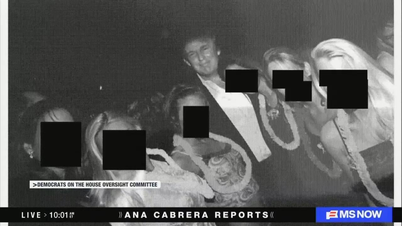 JUST IN: Trump Pictured With Girls in Newly Released Epstein Files
