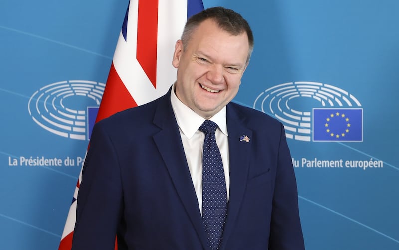 Nick Thomas-Symonds at the European Parliament in Strasbourg, France. Photograph: EPA