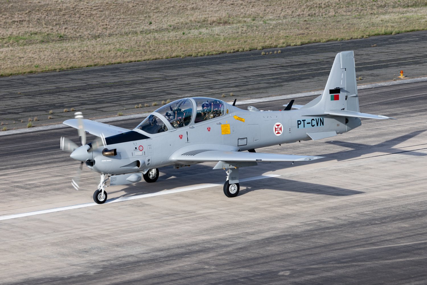 One of the five A-29N Super Tucano from Portugal still with Brazilian registration