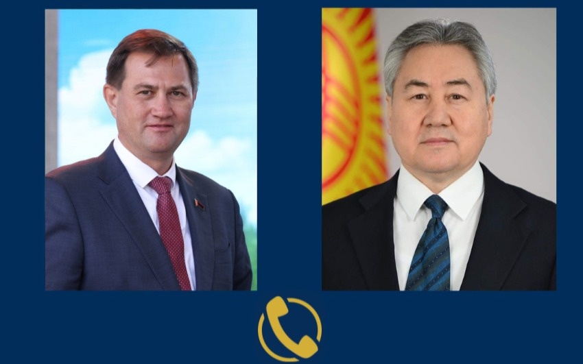Kyrgyz, Belarusian FMs discuss cooperation in phone talk