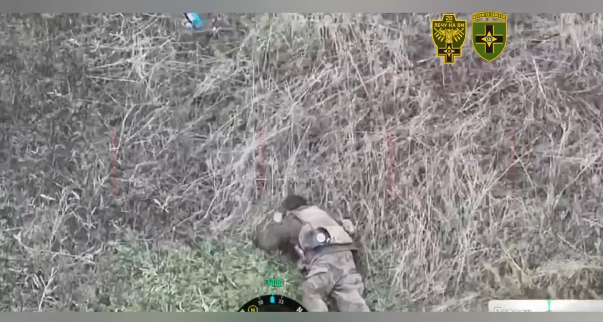 A russian invader had his legs blown off by an FPV drone [Very Graphic]