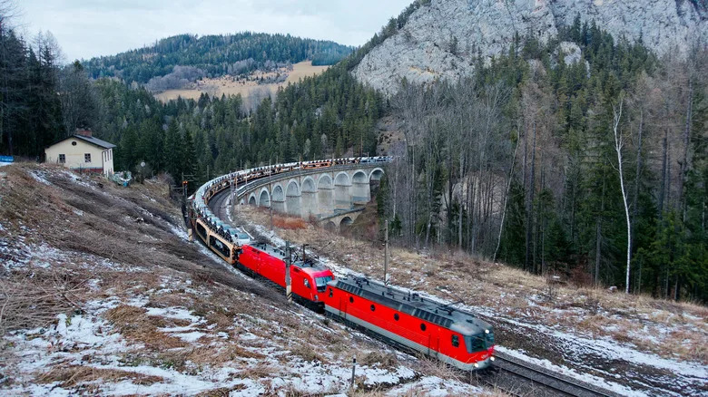 The historic Semmering Railway