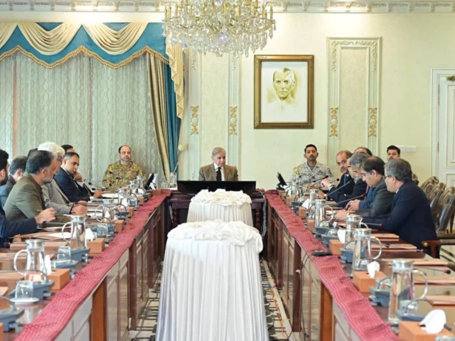 prime minister shehbaz sharif chairs a weekly performance review meeting of the federal board of revenue on friday december 19 2025 photo app