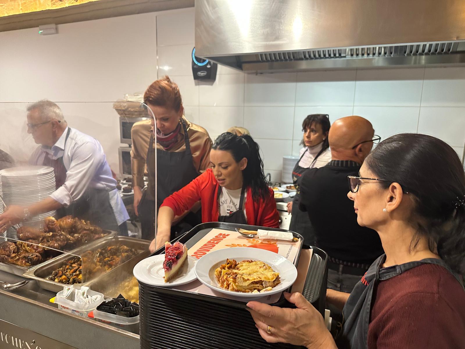 Around 30 people volunteered at the Valletta soup kitchen on Christmas Day. Photo: Soup Kitchen OFM.