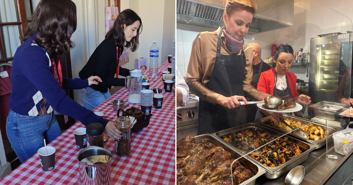 Caritas, Soup Kitchen OFM volunteers serve Christmas lunch to hundreds