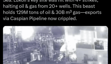 Ukraine has, for the first time, shut down russias Filanovsky oil platform with 4 strikes.
