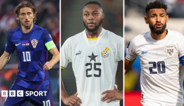 Luka Modric, Antoine Semenyo and Anibal Godoy in a three-way split picture