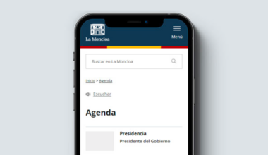 La Moncloa. Agenda del Gobierno [Gobierno/Agenda]