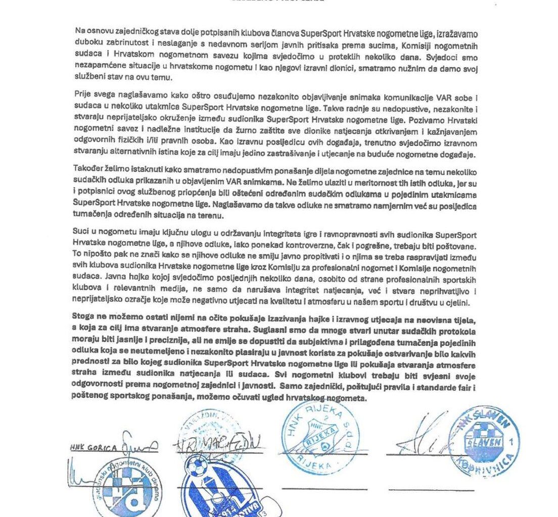 Svaki put kad cujem od klubova kako kmece da su sudci losi, odma mi pada na pamet ovaj papir