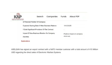 ASELSAN secures $410m EW export to NATO ally customer