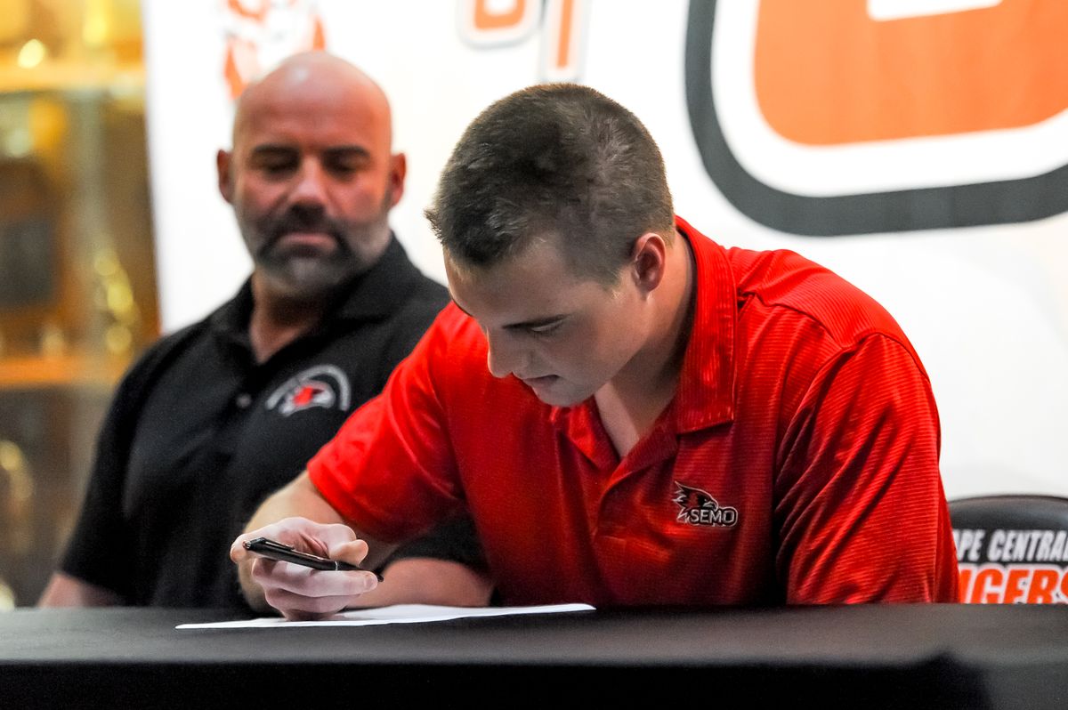 Cape Central's Spain inks football NLI with Southeast Missouri State