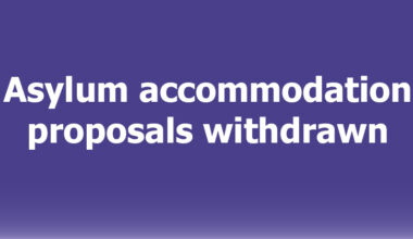 Asylum accommodation proposals withdrawn