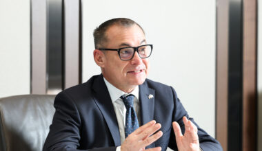 Joachim Nagel, president of the Deutsche Bundesbank and a member of the Governing Council of the European Central Bank, speaks during an interview with the Korea JoongAng Daily and the JoongAng Ilbo held in the Bank of Korea in central Seoul on Dec. 2. [WOO SANG-JO]