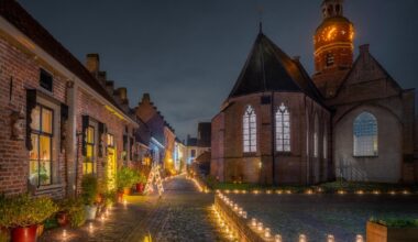 Buren verlicht door kaarslicht afgelopen zaterdag