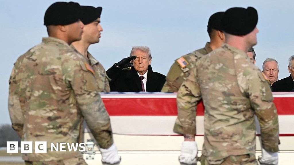 Trump attends dignified transfer for Americans killed in Syria