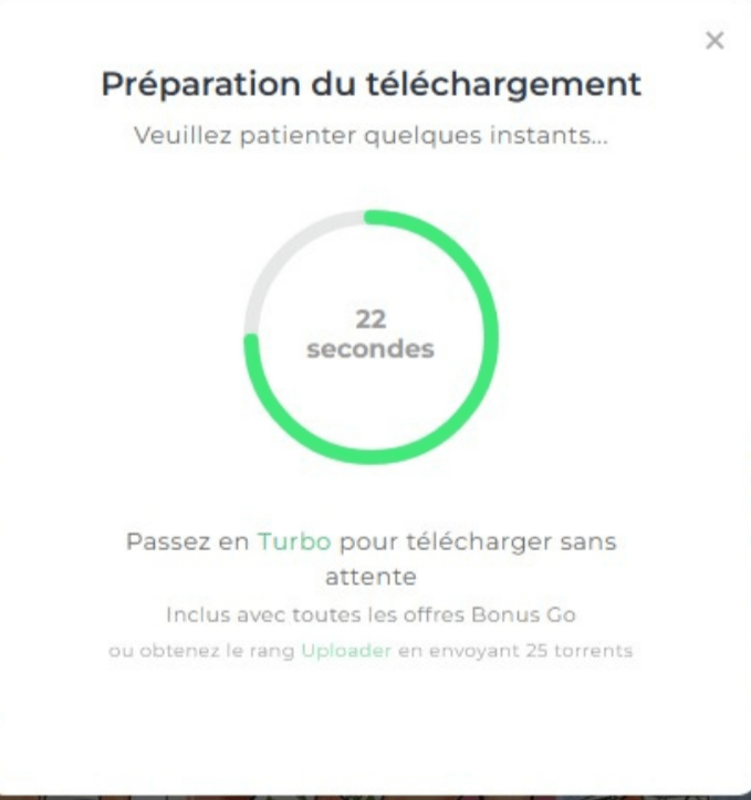 À partir d'aujourd'hui YGG limite à 5dl par jour et 40 secondes d'attente à chaque dl. Pour éviter ça, le site propose un abonnement à 15€/mois.