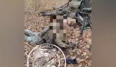 Ukrainian sniper eliminates a russian soldier with a precise shot. Reportedly in the Pokrovsk direction. Kharkiv Eagle Team, Omega SOF. Published 25.12.2025