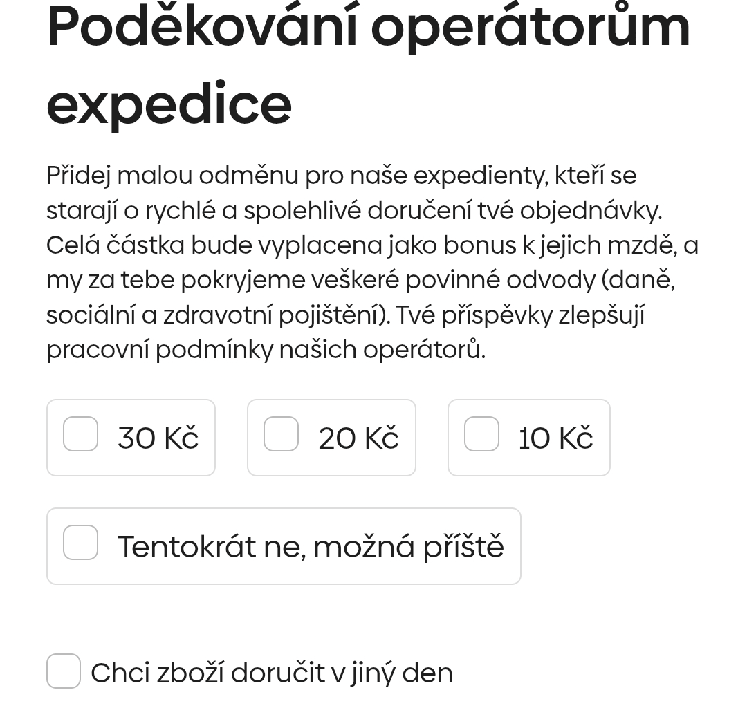 Smarty. Dýška v gastru ještě jakž takž beru, je to zažité, ale v elektru mi to vadí.