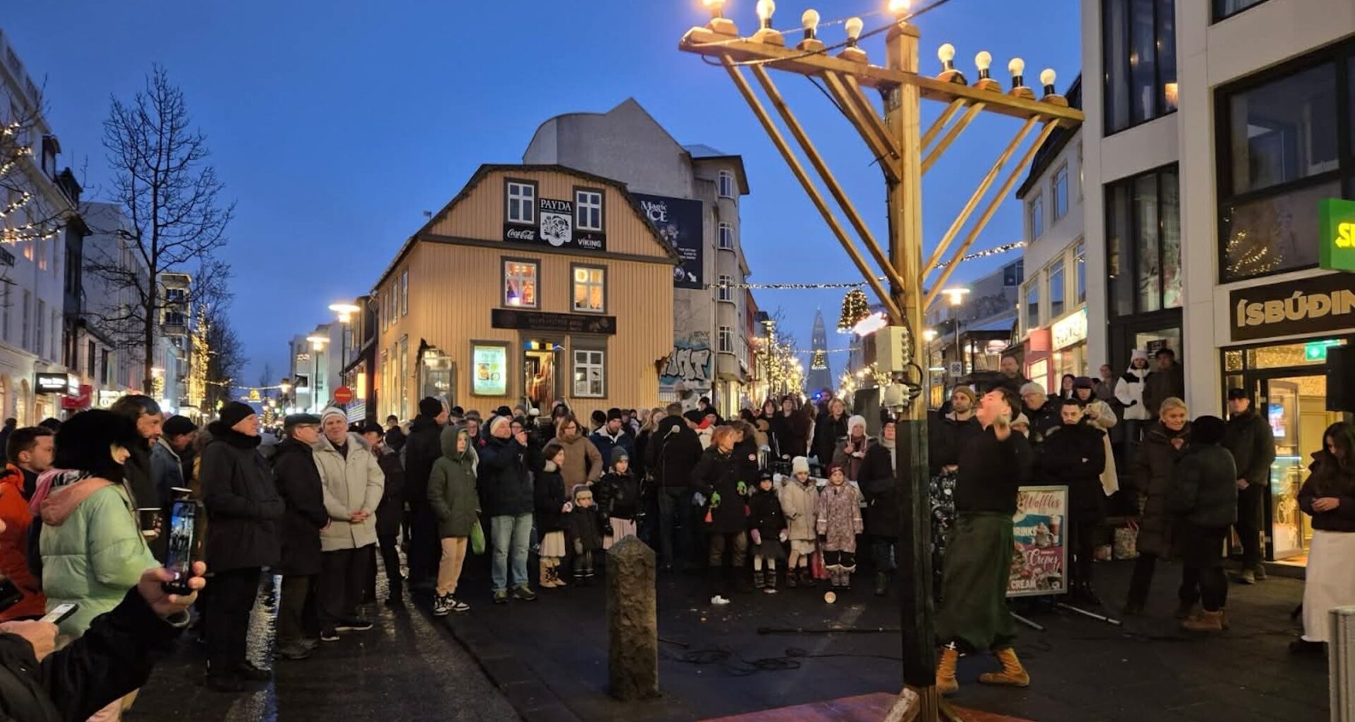 In Reykjavik, a Hanukkah lighting illuminates a tiny community in times of darkness
