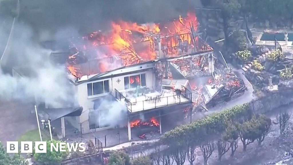 Australia wildfire rips through homes