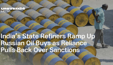 India’s State Refiners Ramp Up Russian Oil Buys as Reliance Pulls Back Over Sanctions — UNITED24 Media