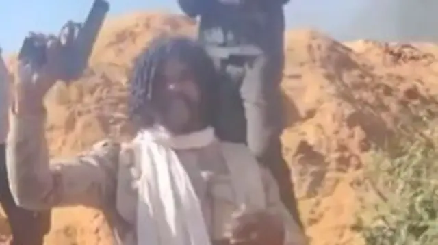 Abu Lulu seen in a screengrab from a verified video