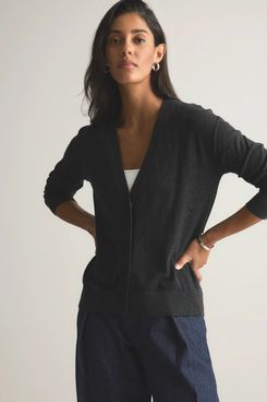 Quince Lightweight Cotton Cashmere Cardigan