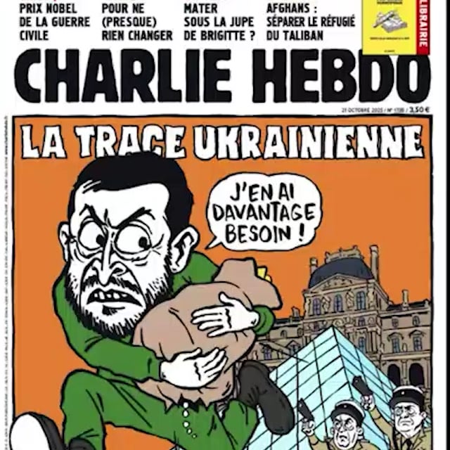 Russians tried to somehowe tie Ukraine to the robbery of museum in France. Here is how they tried to trick people.