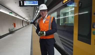 John Campbell rides the new City Rail Link