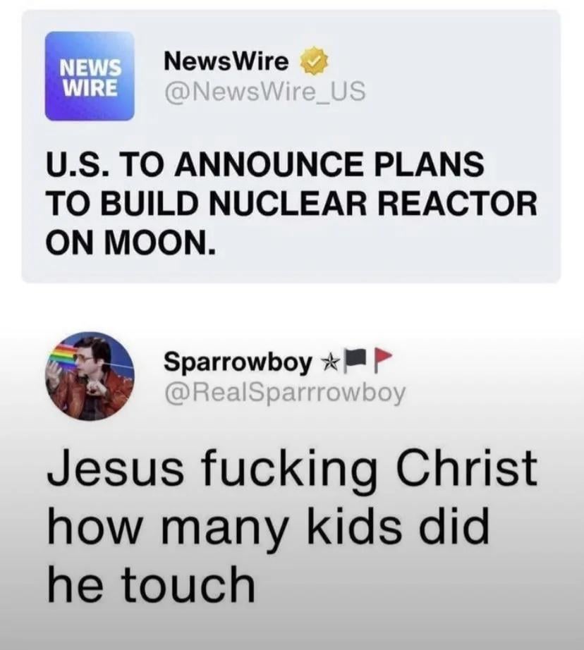 The press releases to distract the media from the Epstein files are getting wild! 😂