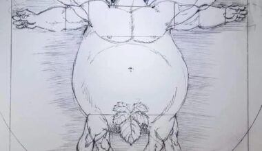 Proportions idéales du corps humain, parfaitement inscrit dans un cercle, dont le centre correspond à son nombril, et dans un carré, au centre duquel se trouvent ses organes génitaux. Enfin presque !